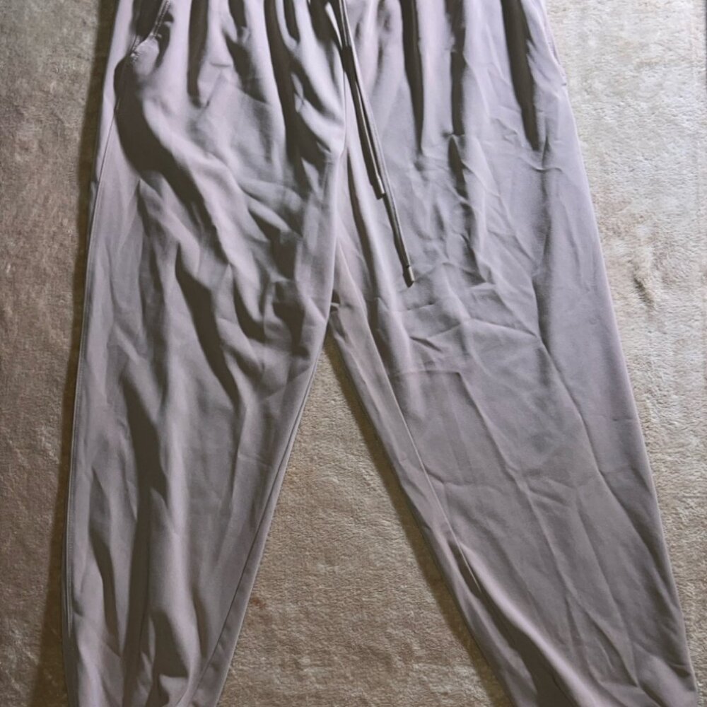 Cynthia Rowley Women 14 Beige Polyester Elastic‎ Waist Drawstring Jogger Pants
